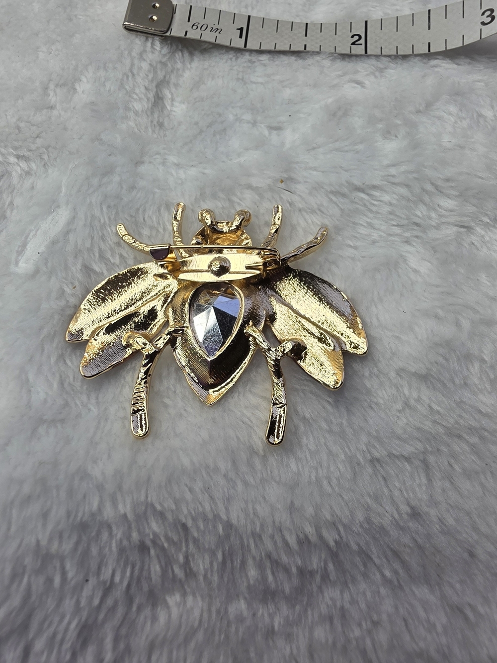 Bee Brooch Pin with Anber Stone - Picture 5 of 5